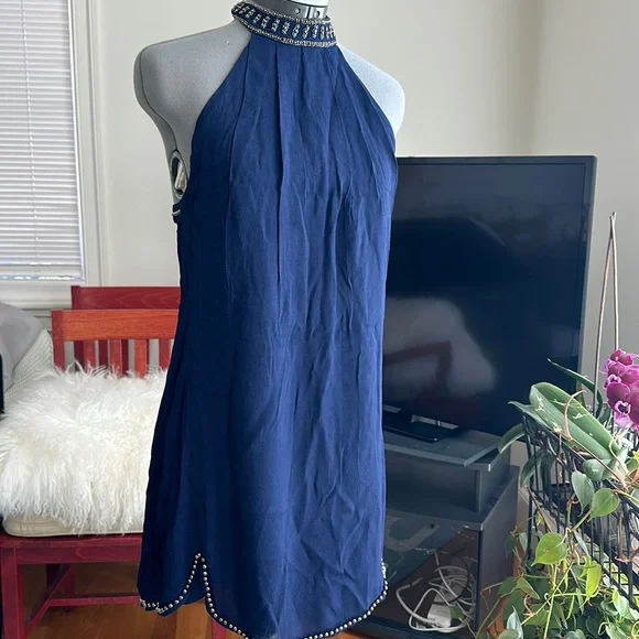 princess polly baby blue dress Navy Blue Dresses main image 0